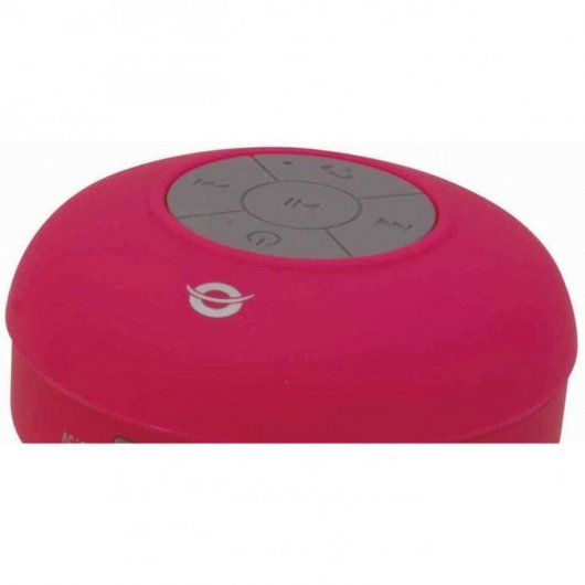 Conceptronic CSPKBTWPSUCP Coluna com Ventosa Impermeável Sem Fios 3W Vermelha