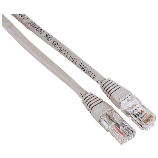 Netzwerkkabel RJ-45 UTP CAT5e 1,5m Grau Hama