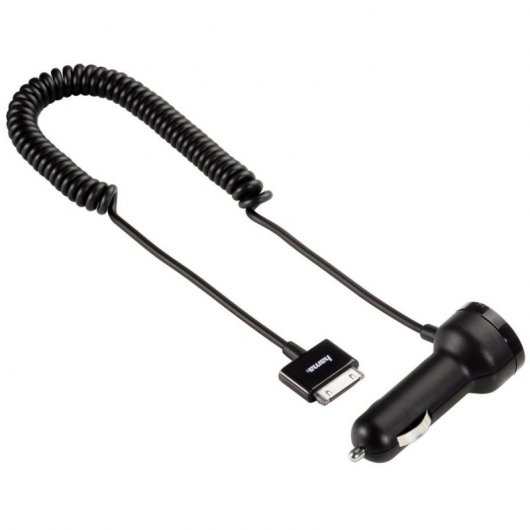 Hama Cargador de Coche 30 pins 1A 12-24V para iPhone 3/4/iPod/iPad