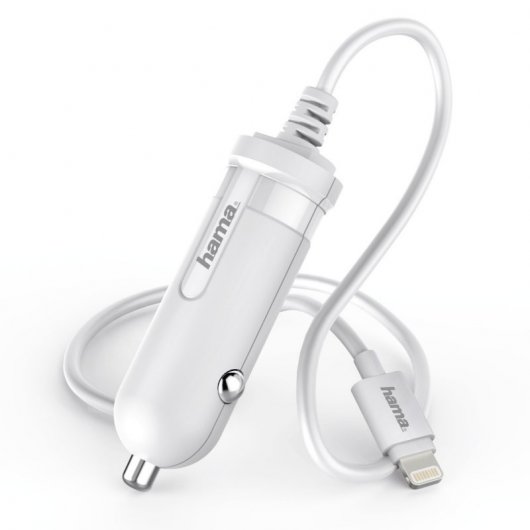 Hama Cargador de Coche Lightning 12V 2.4A para iPhone