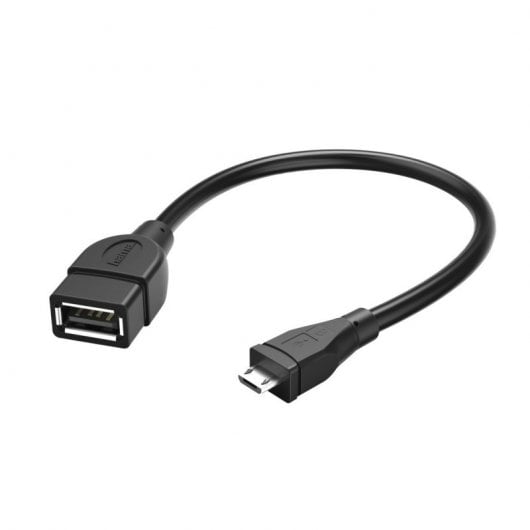 Hama Cable OTG Micro USB B a USB A Macho/Hembra 15cm Negro