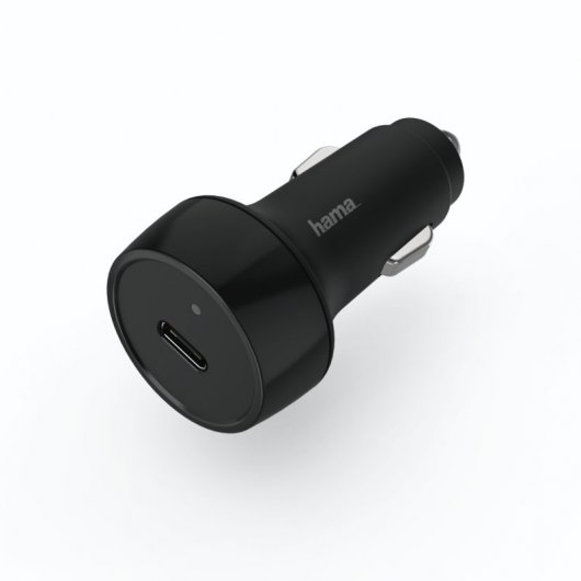 Hama GSM Cargador de Coche 12V Tipo-C PowerDelivery + Qualcomm 18W 3A Negro