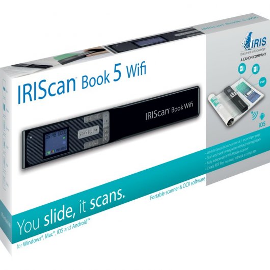Iris IRIScan Book 5 WiFi Escáner Portátil Negro