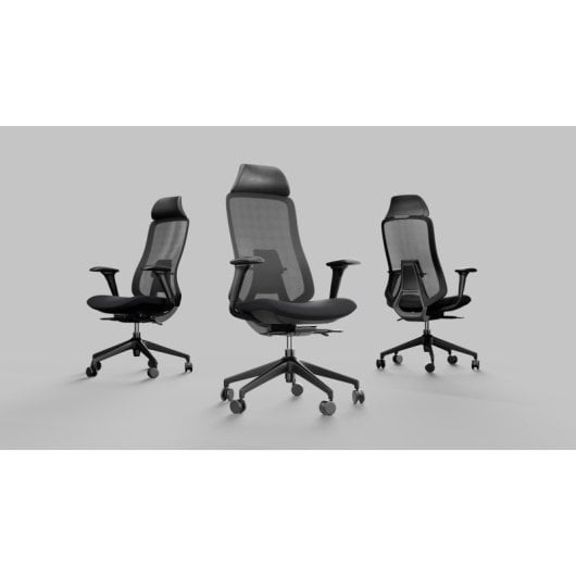 Chaise de bureau noire Spacio Asmara