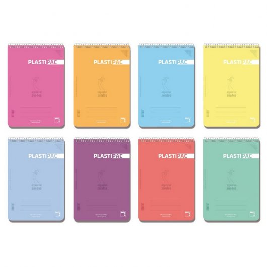 Sam Pacsa Plastipac Caderno Tipo Folio Especial para Surdos 5 Unidades Cores Sortidas