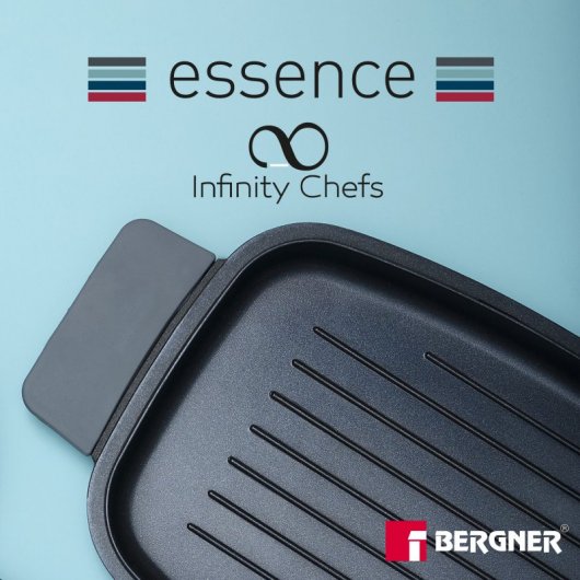 San Ignacio Infinity Set de Sartenes de Aluminio 20, 24cm + Bergner Infinity Chefs Grill 32cm