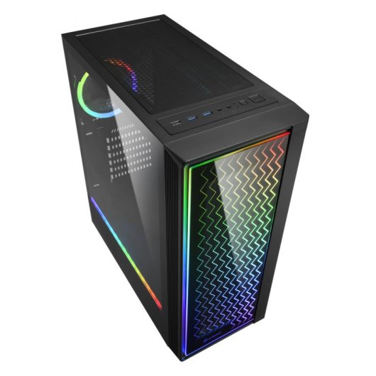 Sharkoon RGB LIT 200 Midi Tower Schwarz