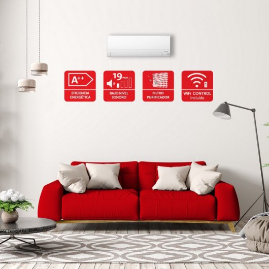 Mitsubishi MSZ-BT25VGK Aire Acondicionado Split Inverter con Bomba de Calor 2150 Frigorías