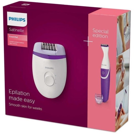 Epilierer Philips Satinelle Essential BRP505/00 2 Stufen Abwaschbarer Kopf Wet & Dry