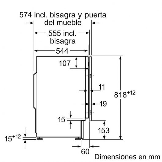 Bosch WIW24304ES Lavadora Integrable de Carga Frontal 7Kg C