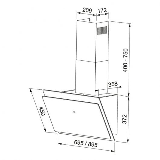 Mepamsa Luna Plus Cloche Décorative 90cm A Verre Blanc