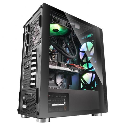 Mars Gaming MC8 Cristal Templado USB 3.1 Negra