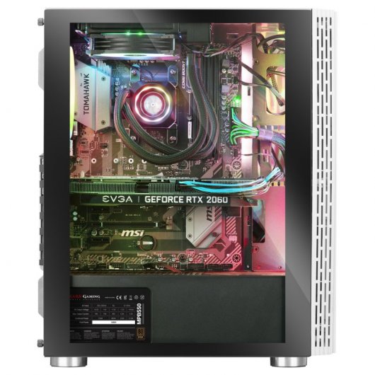 Mars Gaming MC8 Cristal Templado USB 3.1 Blanca