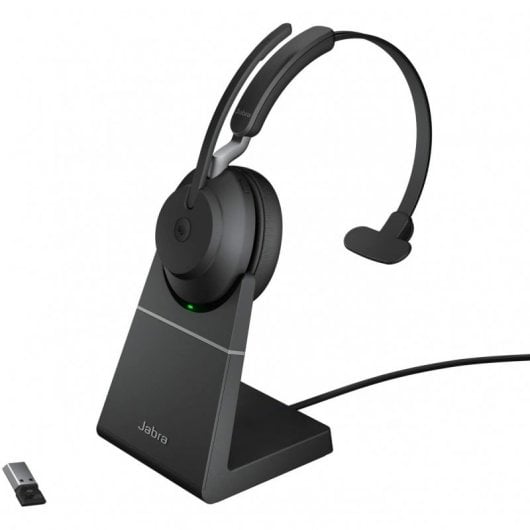 Jabra Evolve2 65 MS Auricular Mono Bluetooth Negro + Soporte de Carga