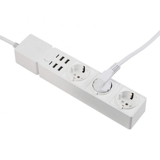 Edimax Regleta inteligente WiFi 3 Tomas + 4 USB