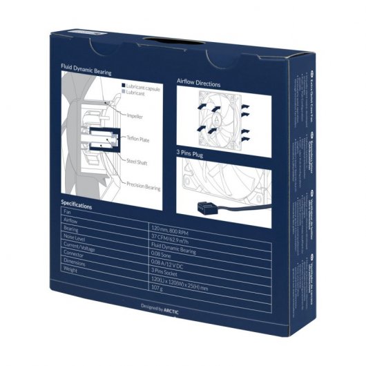 Arctic F12 Silent Ventilador 120mm
