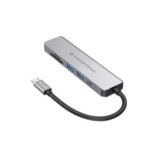Laptop-Dock Conceptronic DONN02G Aluminium USB-C HDMI SD USB 3.2 60 W