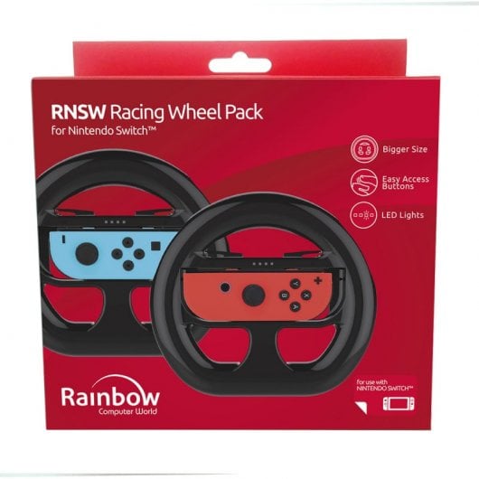 Rainbow Racing Wheel Pack para Nintendo Switch