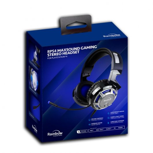 Rainbow Maxsound Auriculares Gaming para PS4/XboxOne/Switch/PC