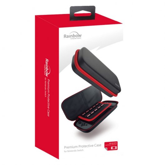 Rainbow Funda Protectora Negra/Roja para Nintendo Switch