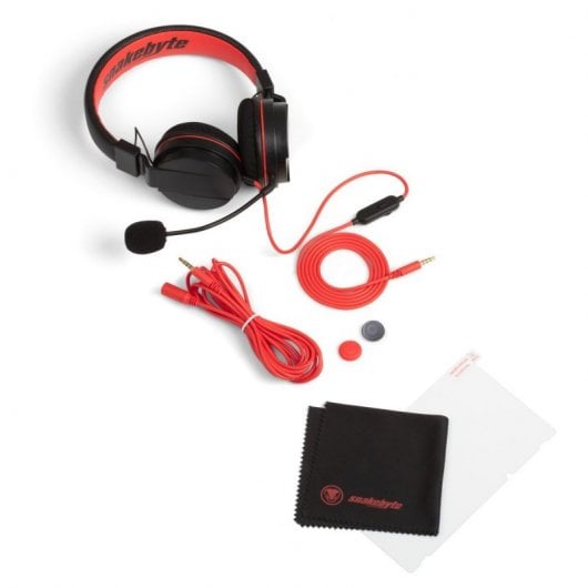 Snakebyte Gamer:Kit S Kopfhörer Kabelgebunden Kopfband Gaming Schwarz, Rot