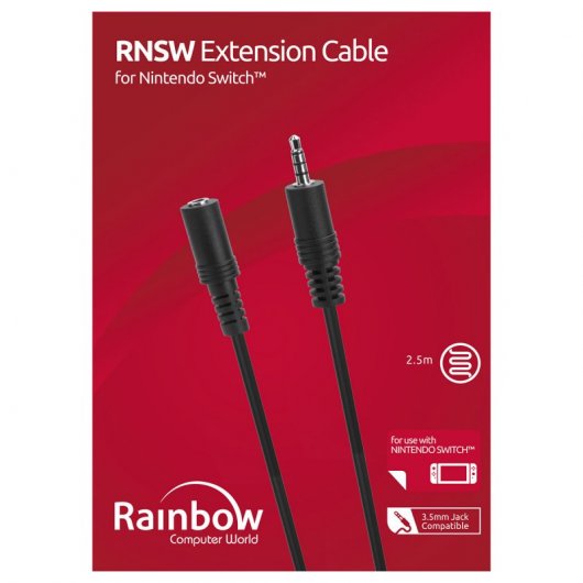 Rainbow Cable Extensor 2.5m para Nintendo Switch