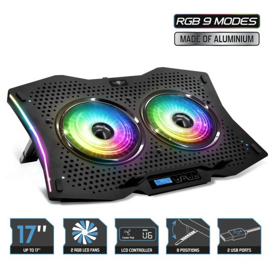 Spirit of Gamer AirBlade 1000 RGB Base Refrigeradora para Portátil hasta 17"