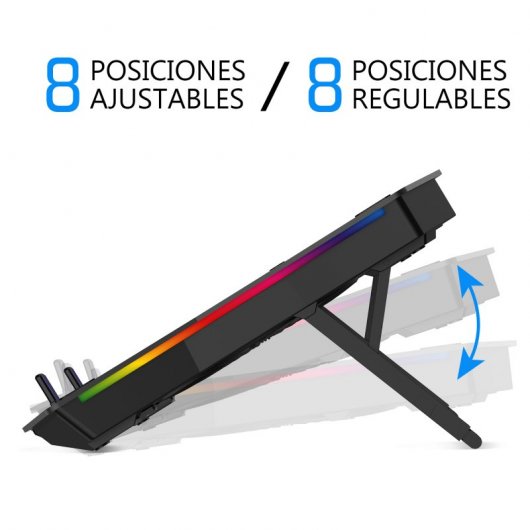 Spirit of Gamer AirBlade 1000 RGB Base Refrigeradora para Portátil hasta 17"