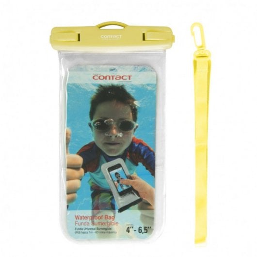 Contact Capa Universal Impermeável Amarela para Smartphone entre 4.5"/6.5"