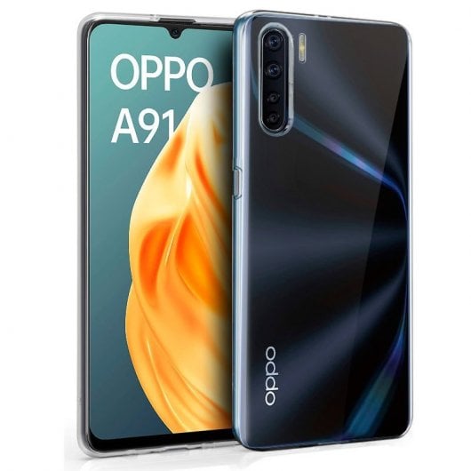 Cool Capa de Silicone Transparente para Oppo A91