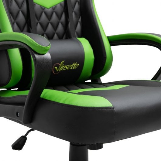 Vinsetto Cadeira Gaming Ergonómica Verde