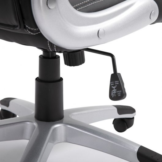 HomCom Silla Gaming Ergonómica Gris/Negro