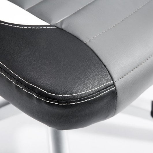 HomCom Silla Gaming Ergonómica Gris/Negro