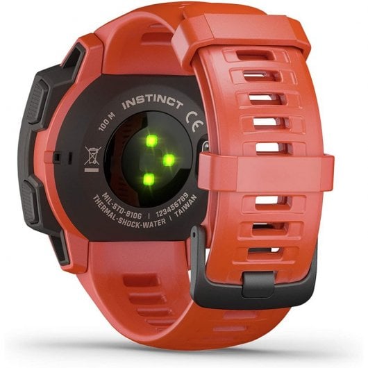 Garmin Instinct Solar Smartwatch Rojo