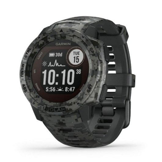 Garmin Instinct Solar Camo Edition GPS 45mm MIP Camouflage M/L Étanche 100m Pulsomètre SpO2