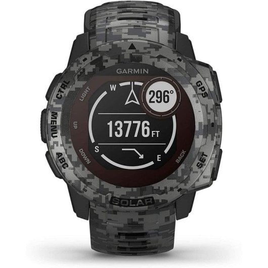 Garmin Instinct Solar Camo Edition GPS 45mm MIP Camouflage M/L Étanche 100m Pulsomètre SpO2