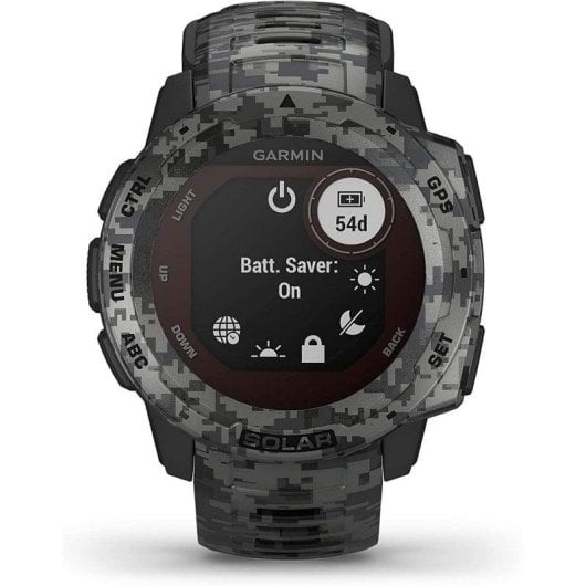 Garmin Instinct Solar Camo Edition GPS 45mm MIP Camouflage M/L Étanche 100m Pulsomètre SpO2