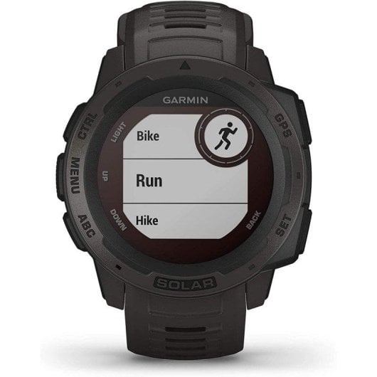 Garmin Instinct Solar GPS 45mm MIP Graphite M Étanche 100m Pulsomètre SpO2 Altimètre