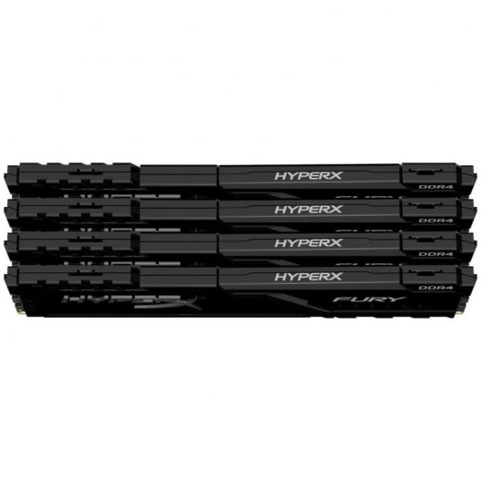 Kingston HyperX Fury Black 64GB DDR4 2666MHz PC4-21300 4x16GB CL16