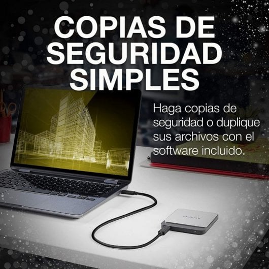 Seagate Fast SSD Externo 1TB USB-C 3.0 Plata
