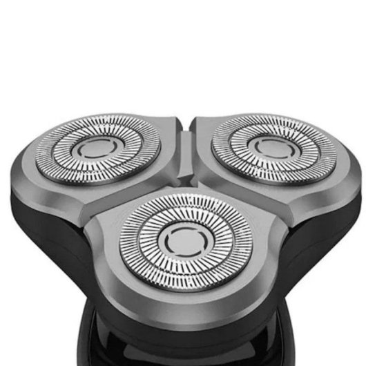 Máquina de Barbear Facial Xiaomi Mi Electric Shaver S500 Recarregável 60min Seco e Molhado 3 Lâminas Cabeças Flexíveis