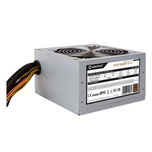 Alimentation UNYKAch ATX 500 W 80 PLUS Bronze PFC actif