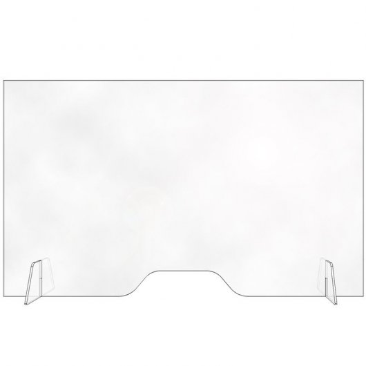 Approx appAPSFRONT Mampara Protectora de Metacrilato Transparente 1000x600mm