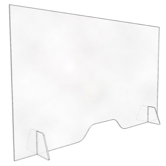 Approx appAPSFRONT Mampara Protectora de Metacrilato Transparente 1000x600mm