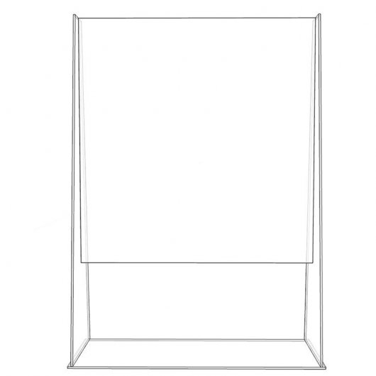 Environ appAPSSTAND Écran de protection en méthacrylate transparent 1100x800mm