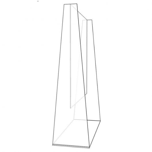 Environ appAPSSTAND Écran de protection en méthacrylate transparent 1100x800mm