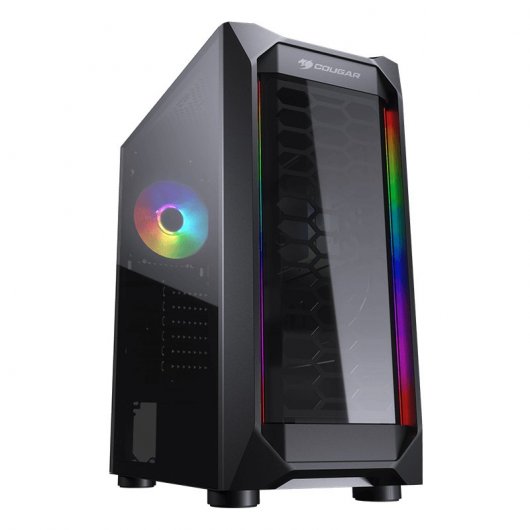 Cougar MX410-T ARGB Cristal Templado USB 3.0 Negra