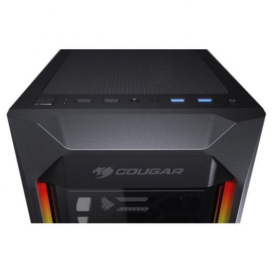 Cougar MX410-T ARGB Cristal Templado USB 3.0 Negra