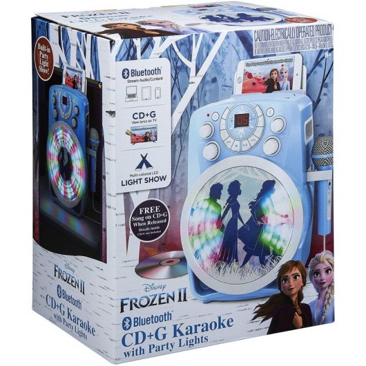 KIDdesigns Frozen 2 Altavoz Karaoke Bluetooth con Micrófono