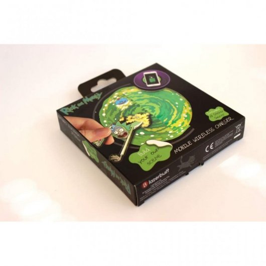 Lazerbuilt Rick y Morty Base de Carga Inalámbrica 10W
